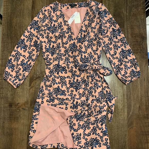J. Crew Dress Blush Bouquet Floral - Picture 2 of 11